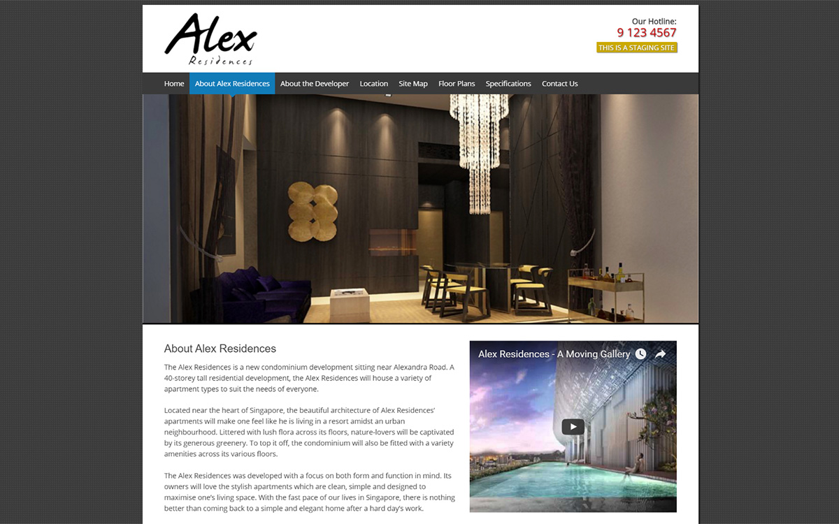 Alex Residences - About the Property