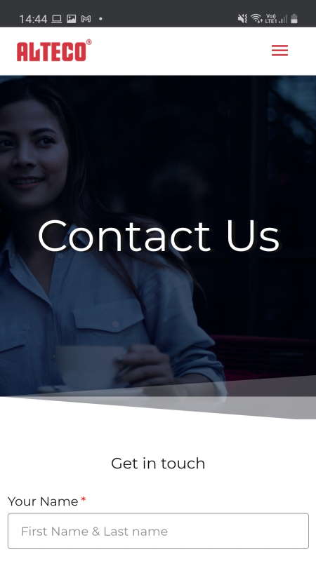 Contact Us (Mobile) — Alteco