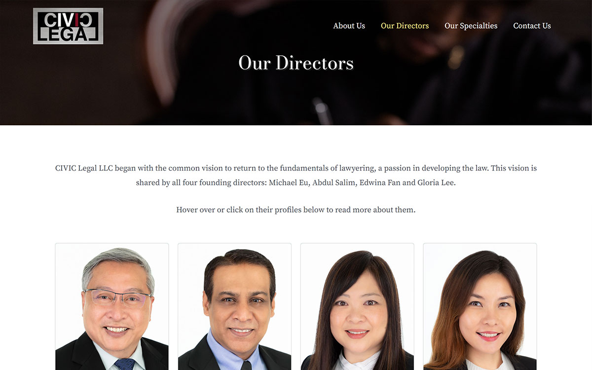 Our Directors — CIVIC Legal LCC