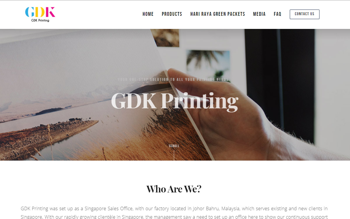 Home Page — GDK Printing